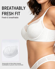 Honeycomb™ Mesh Underwire Minimizing Bra
