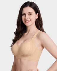Invisible Seamless Minimizer Bra with Lift & Support