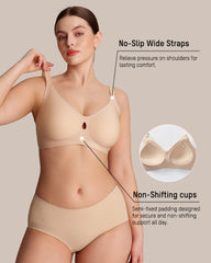 Invisible Jelly Lift Bra with Breathable Water Drop Hollow