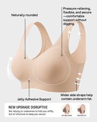 Lifting Wire-Free Antibacterial Jelly Bra