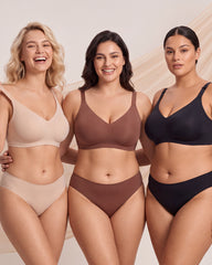 Lifting Wire-Free Antibacterial Jelly Bra Multipack