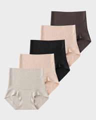 Liquid-Sculpt™ Tummy-Control Butt-Lift Briefs(5-Pack)