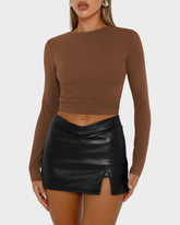 3-Pack Long Sleeve Slim Fit Crop Top