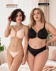 Magnetic Front-Closure Lace Racerback Bra