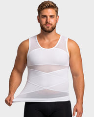 Men's Chest-Smoothing Tummy Control Compression Tank