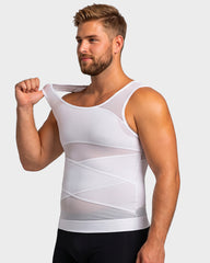 Men's Chest-Smoothing Tummy Control Compression Tank