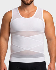 Men's Chest-Smoothing Tummy Control Compression Tank
