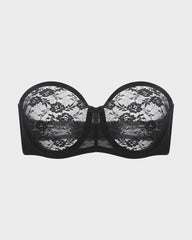 No Slip Strapless Lace Push Up Bra