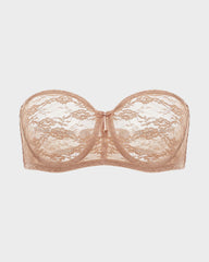 No Slip Strapless Lace Push Up Bra