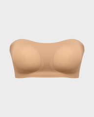 Non-Slip Crossover Side Hook Bandeau Bra
