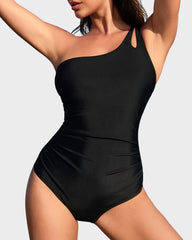 One Shoulder One Piece Swimsuit