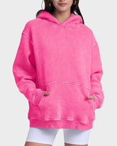 Oversized Unisex Acid Wash Hoodie Pullover