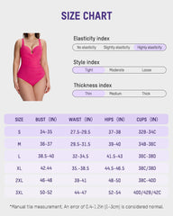 Plunge Underwire Tummy Control One-Piece Swimsuit