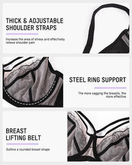 Plus Size Lace Full Coverage Minimizer Bra