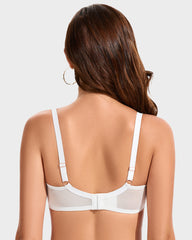 Plus Size Lace Full Coverage Minimizer Bra