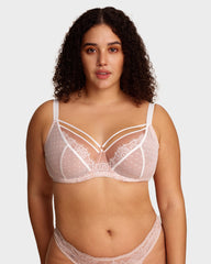 Plus Size Lace Full Coverage Minimizer Bra