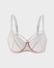 Plus Size Lace Full Coverage Minimizer Bra