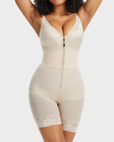 PowerMesh Deep V Bodysuit Shapewear