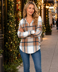 Relaxed V-Neck High-Low Tunic Hoodie