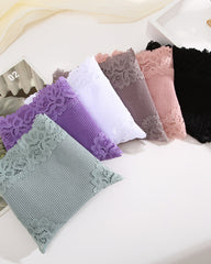 Ribbed Cotton Lace Mid-Rise Panty (9 pack)