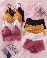 Romantic Lace Bralette & Panty Bundle