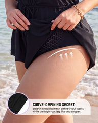 SculptSkin™ AirLift Halter V-Neck Swim Romper