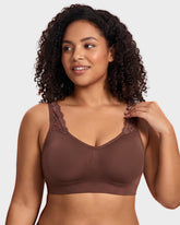 Seamless Lace Strap Invisible Wireless Bra