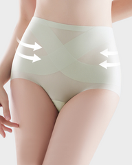 Seamless Ice-Silk High-Waist Tummy Control Panties (4 Pack)