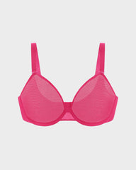 Seamless Mesh Unlined Underwire Bra