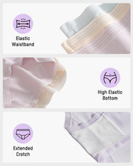 Seamless Modal Mid-Rise Antibacterial Panties (4 Pack)