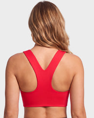 Seamless Square-Neck Longline Sports Bra with Y-Back