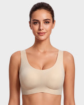 Seamless Wireless Full-Coverage T-Shirt Bra