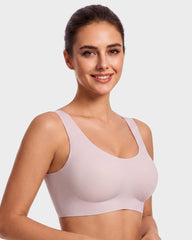 Seamless Wireless Full-Coverage T-Shirt Bra