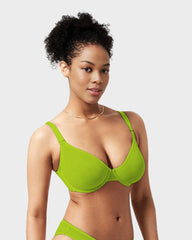 Seamless Mesh Unlined Underwire Bra