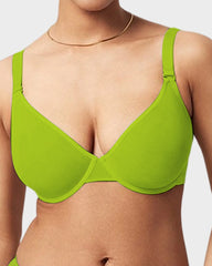 Seamless Mesh Unlined Underwire Bra
