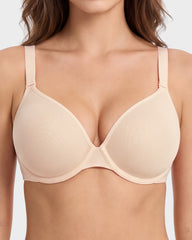 Seamless Mesh Unlined Underwire Bra