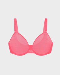 Seamless Mesh Unlined Underwire Bra