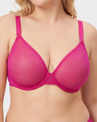 Seamless Mesh Unlined Underwire Bra