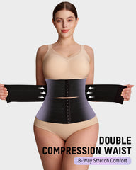 Segmented Waist Trainer Corset with Steel Bones