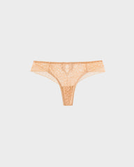 Floral Lace Cut-Out Thong Panties