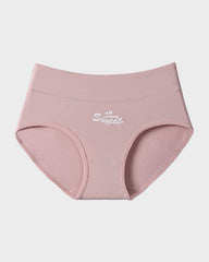 Soft Cotton Heart Print High-Waist Panties (6 Pack)