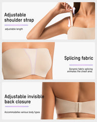 Strapless Anti-Slip Full Coverage Bandeau Bra