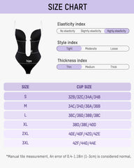 Strapless U Plunge Thong Bodysuit