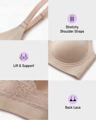 Triangle Lace Back Wireless Bralette