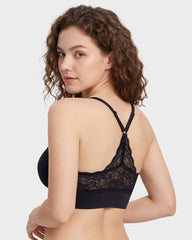 Triangle Lace Back Wireless Bralette
