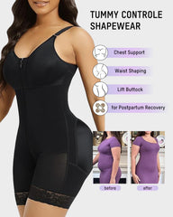 Tummy Control Butt Lifter Shaper with Zipper Crotch Fajas Colombianas