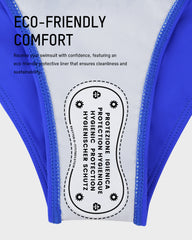 Twisted Front Color-Block High Waist Bikini Set