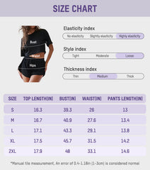 Two-Piece Striped Pajama Set with T-Shirt & Side-Split Shorts