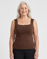U-Neck Built-In Bra Shaping Tank Top