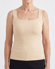 U-Neck Built-In Bra Shaping Tank Top